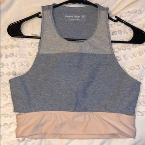 Outdoor voices tri-tone crop